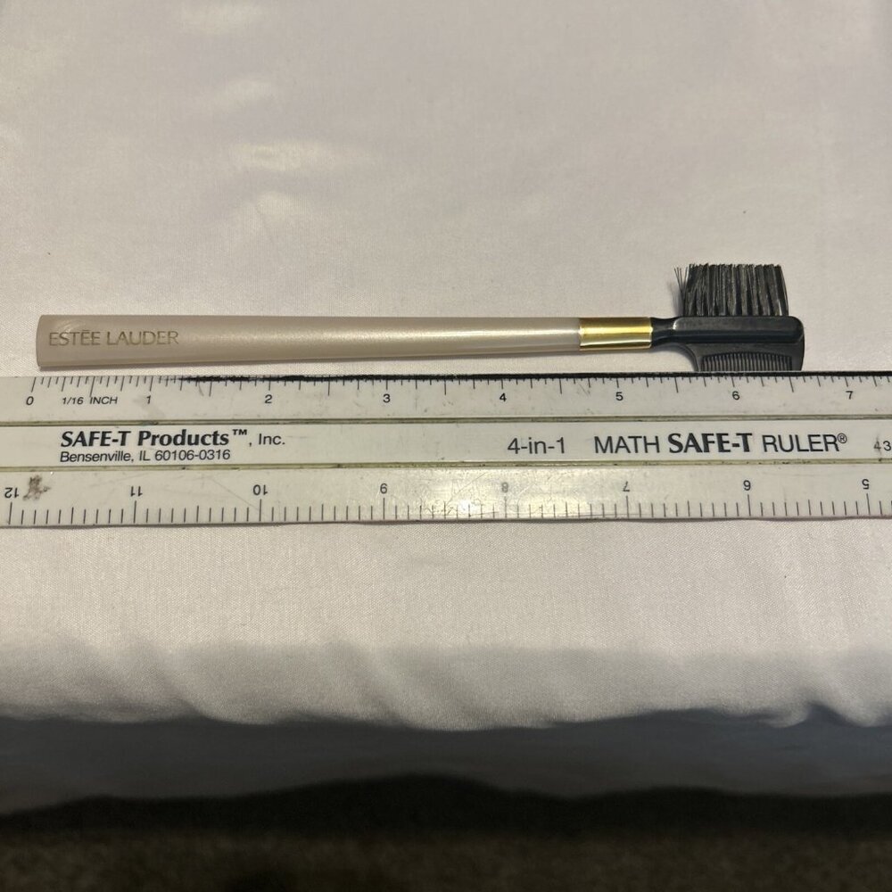 Estee Lauder Eye Brow Brush & Comb Brush 6.5” Long New Original Rare